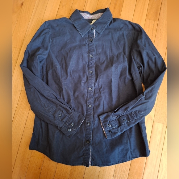Orvis Tops - Orvis Dark Blue Corduroy Shirt